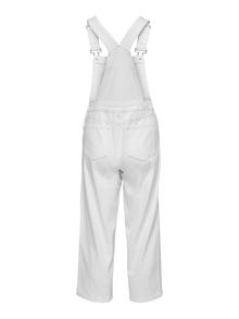 ONLY ONLCARNELLA DUNGAREE ANK -White - 15253901