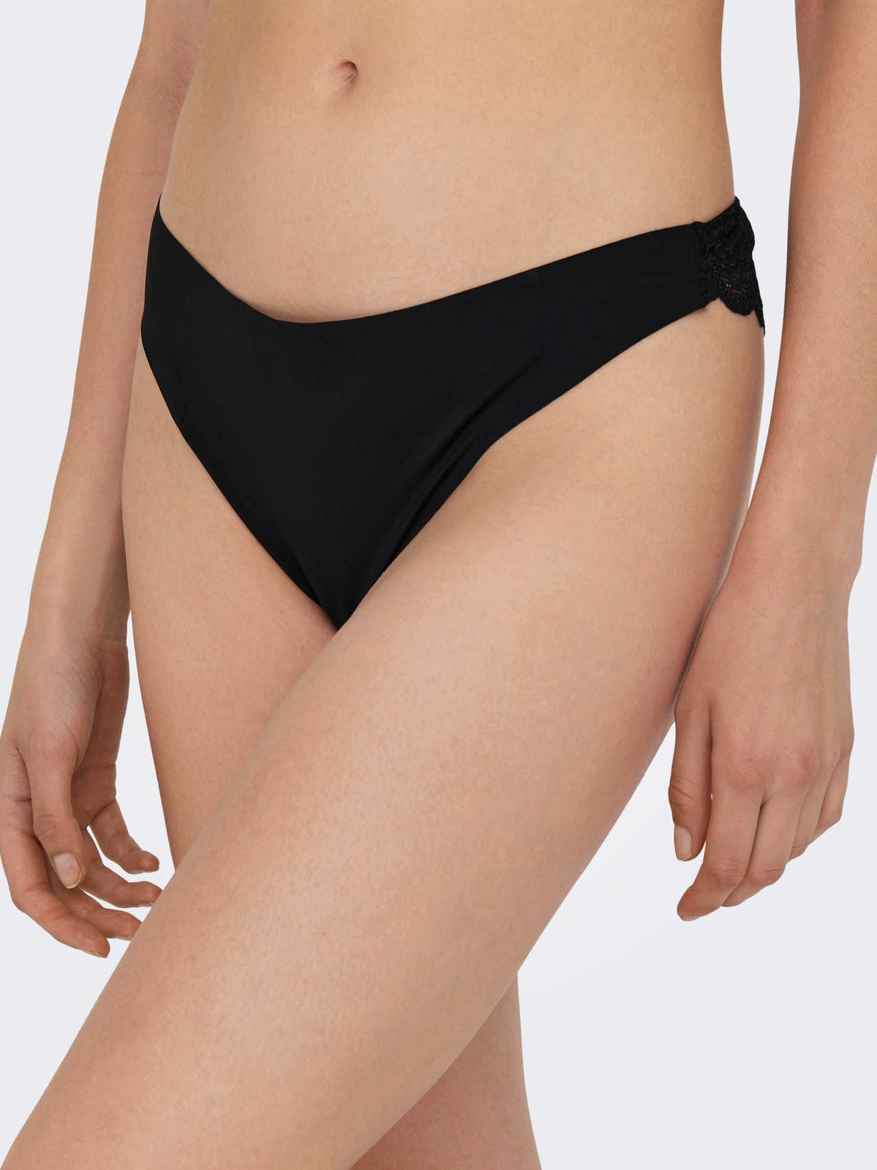 ONLY 3-pack thongs -Black - 15253958