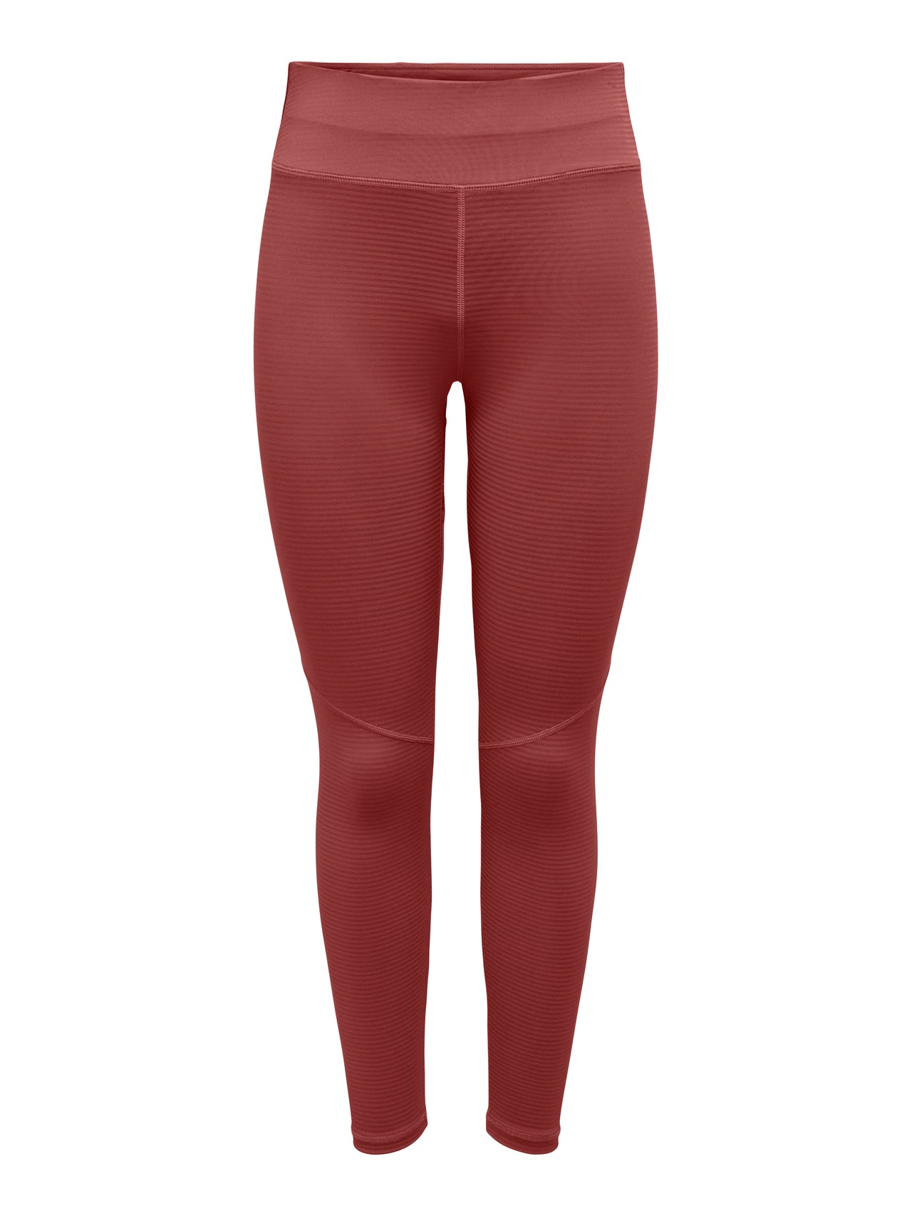 Solid burgundy colored leggings for women
