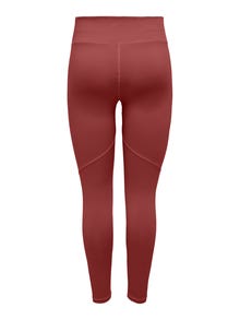 ONLY Solid colored Training Tights -Marsala - 15253999