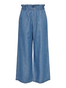ONLY Jeans Loose Fit Taille haute -Medium Blue Denim - 15254029