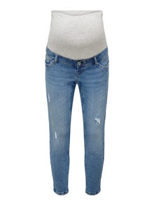 ONLY Mom fit High waist Jeans -Light Blue Denim - 15254182