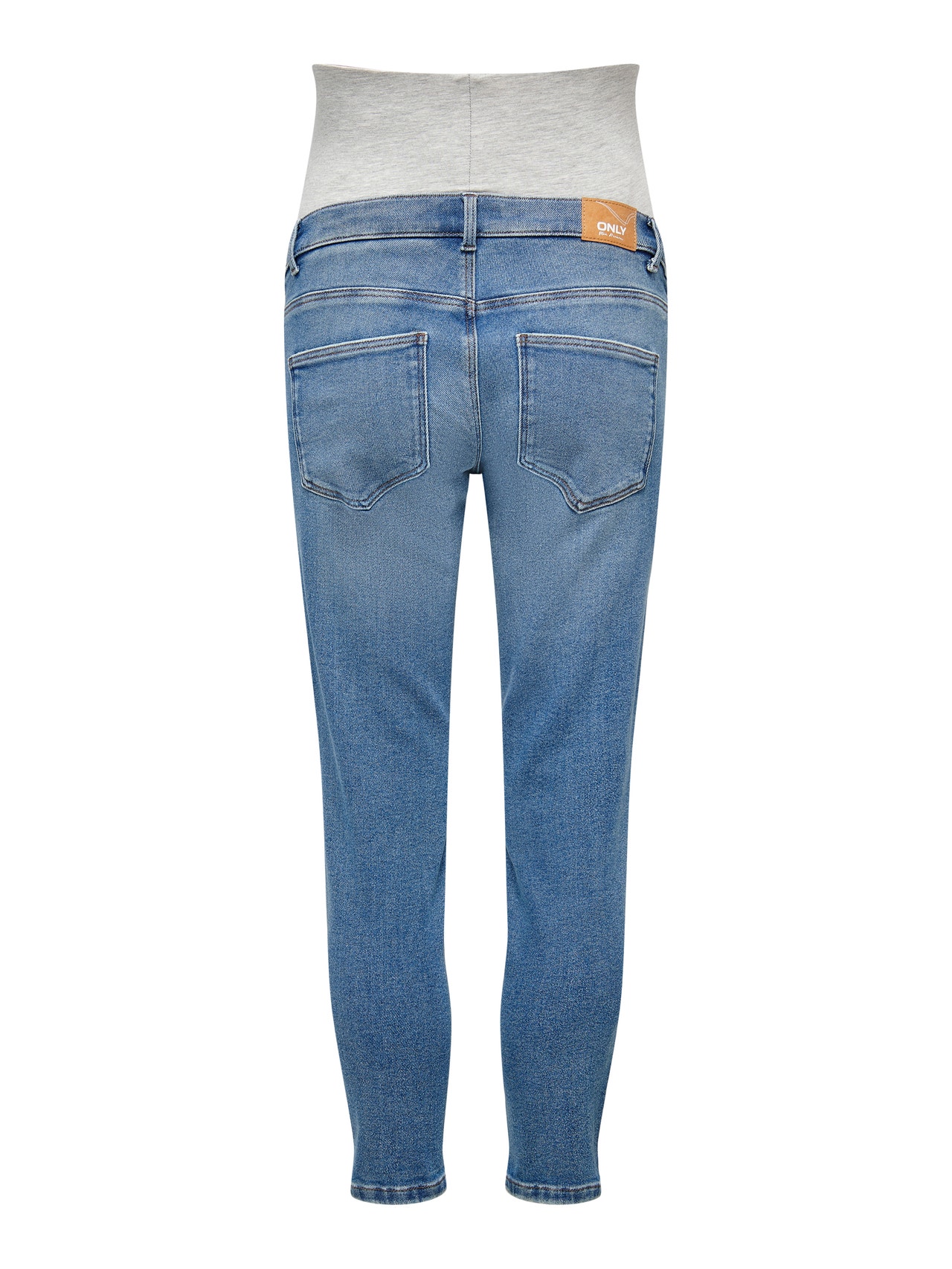 ONLY Mom fit High waist Jeans -Light Blue Denim - 15254182