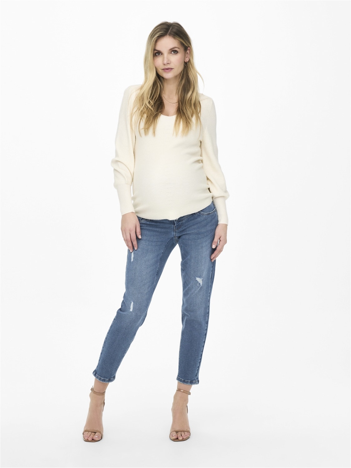 ONLY Jeans Mom Fit Taille haute -Light Blue Denim - 15254182