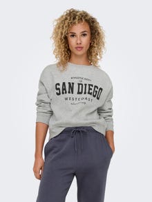 ONLY ONLSWEAT Sweat -Light Grey Melange - 15254183