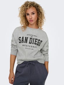 ONLY ONLSWEAT Sweat -Light Grey Melange - 15254183