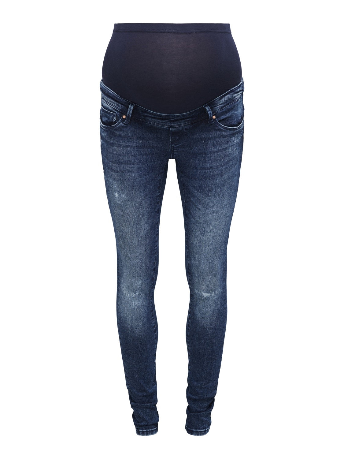 ONLY Jeans Skinny Fit Taille moyenne -Dark Blue Denim - 15254187