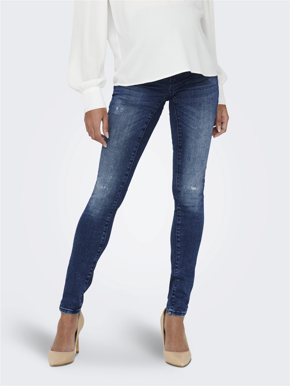 Olmshape Mittlere Taille Skinny Fit Jeans