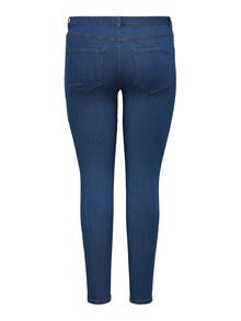 ONLY Curvy CARThunder push-up Skinny fit jeans -Medium Blue Denim - 15254261