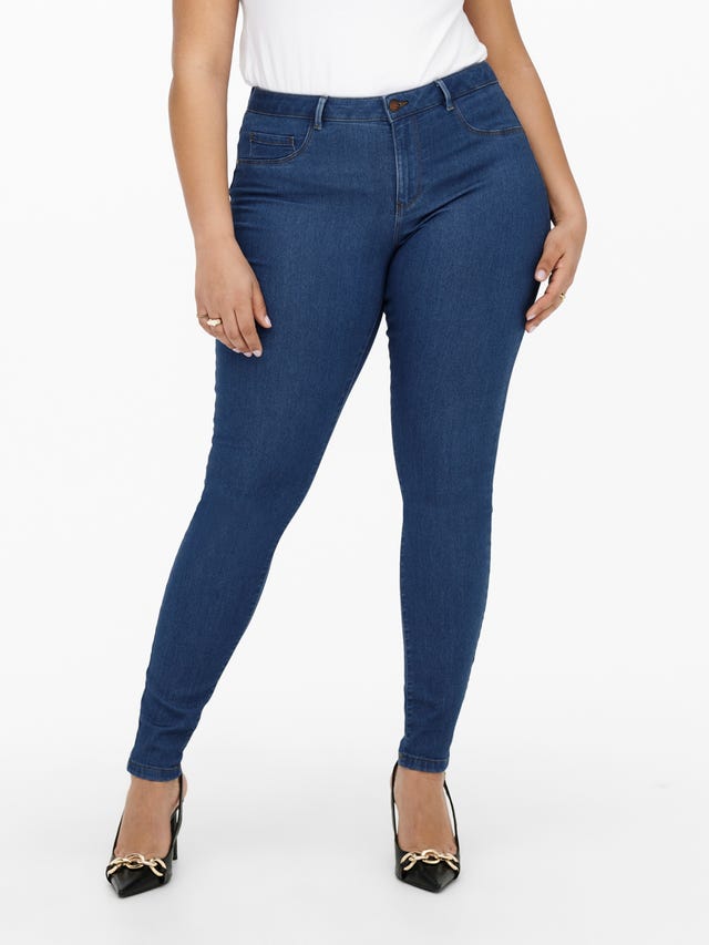 ONLY Curvy CARThunder push-up Skinny fit-jeans - 15254261