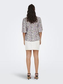 ONLY Regular fit Overhemd kraag Volumineuze mouwen Overhemd -Whitecap Gray - 15254304