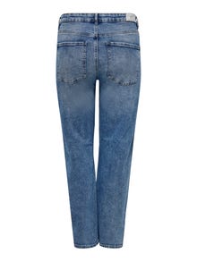 ONLY Weiter Beinschnitt Hohe Taille Jeans -Medium Blue Denim - 15254319