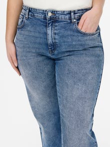 ONLY CARKaily large jean taille haute -Medium Blue Denim - 15254319