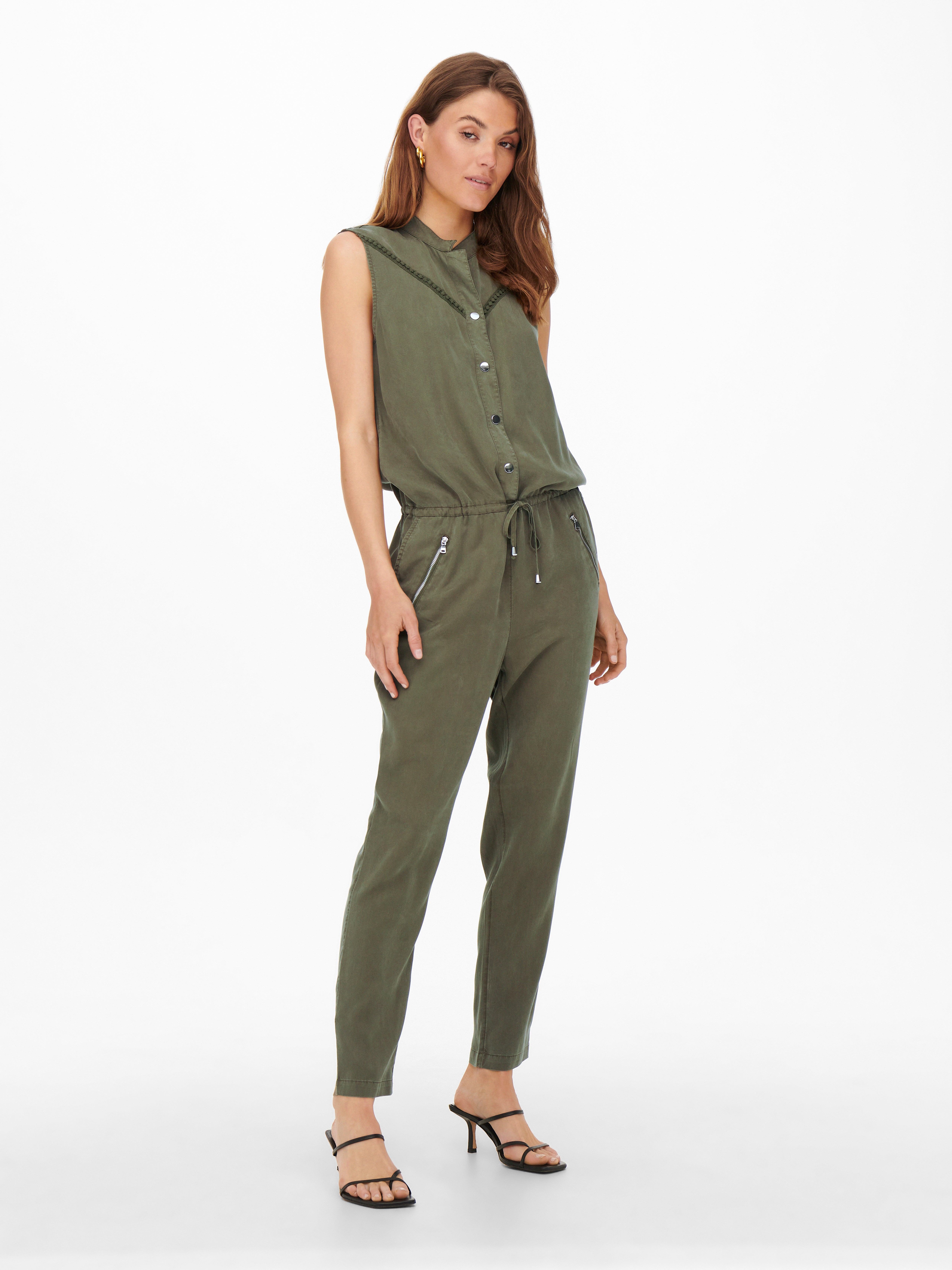 only jumpsuit khaki