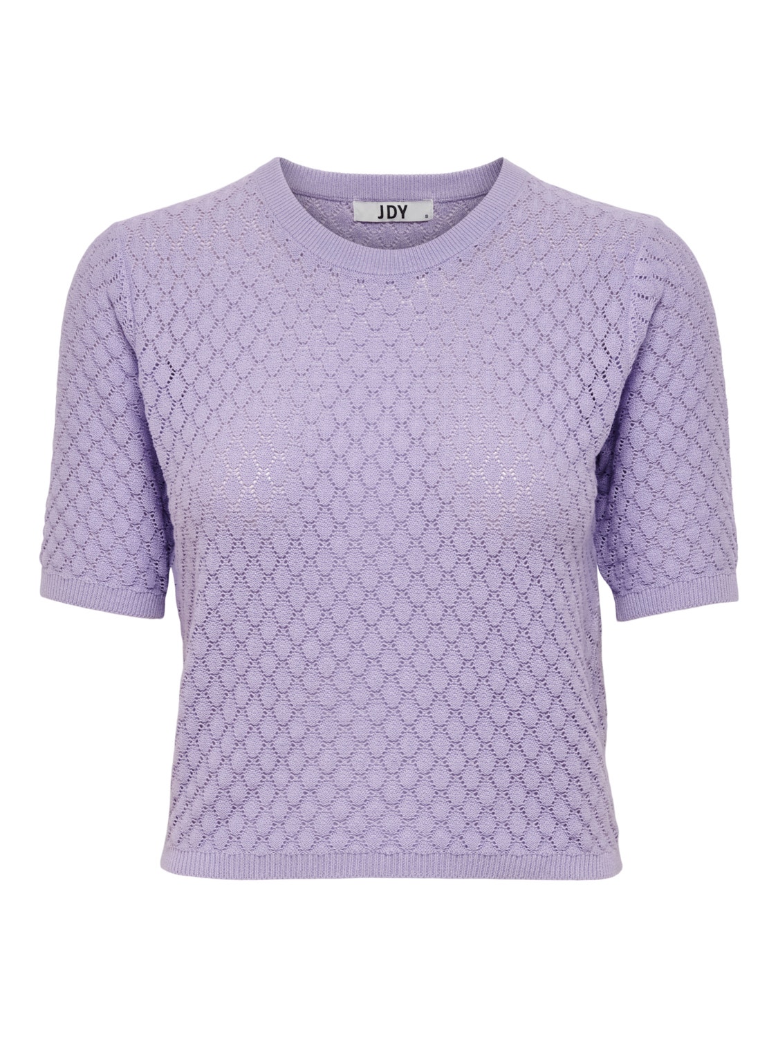 ONLY Kortärmad Stickad tröja -Lavender - 15254360