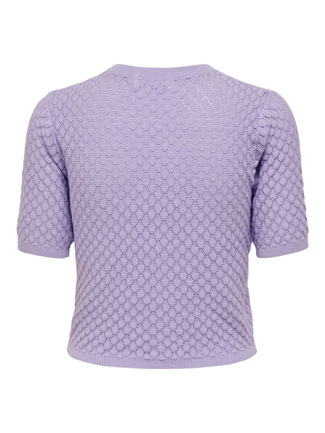 ONLY Short sleeved Knitted Pullover -Lavender - 15254360