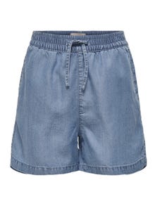 ONLY Tencel- Shorts -Medium Blue Denim - 15254538