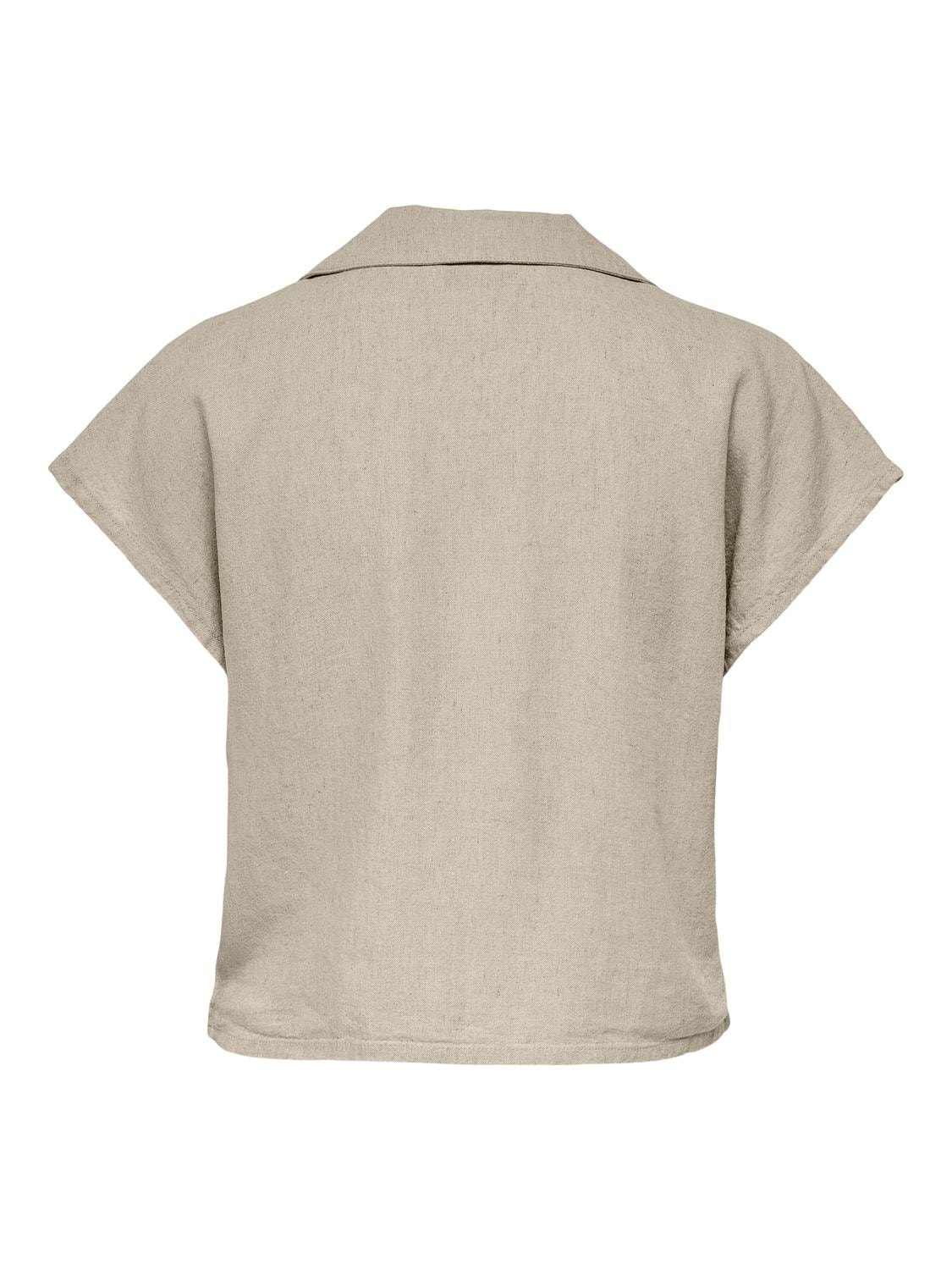 ONLY Regular Fit Shirt collar Shirt -Oatmeal - 15254623