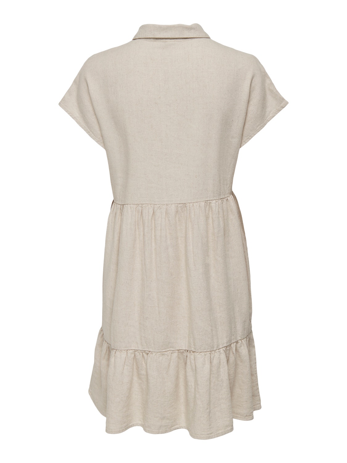 ONLY Normal geschnitten V-Ausschnitt Kurzes Kleid -Oatmeal - 15254625