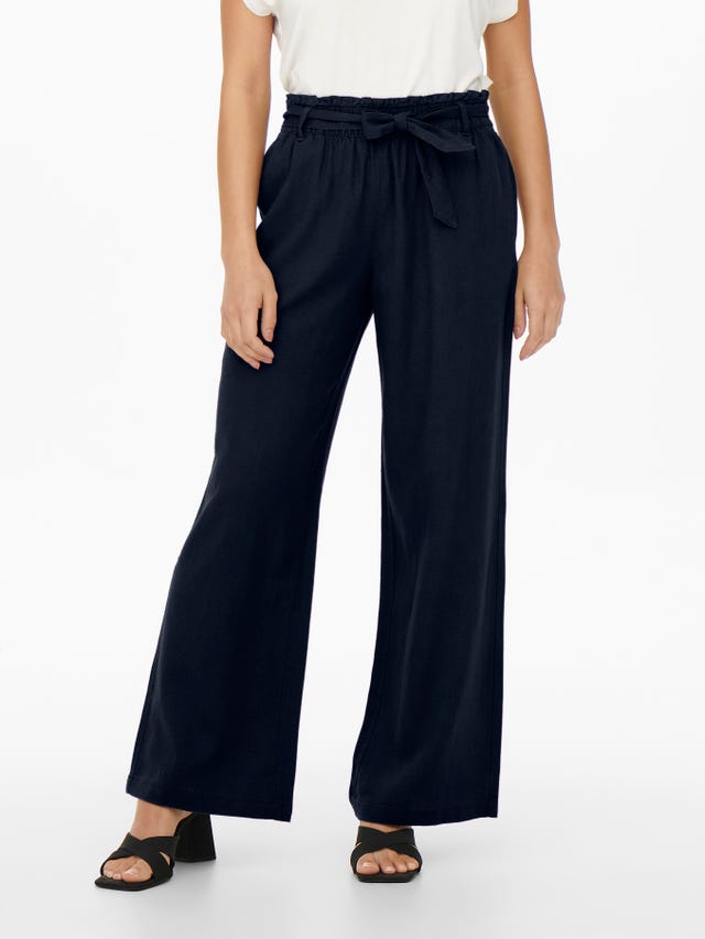 ONLY Loose Fit Mid waist Trousers - 15254626