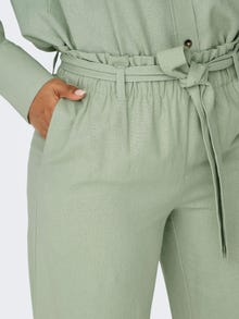 ONLY Pantalons Loose Fit Taille moyenne -Desert Sage - 15254626
