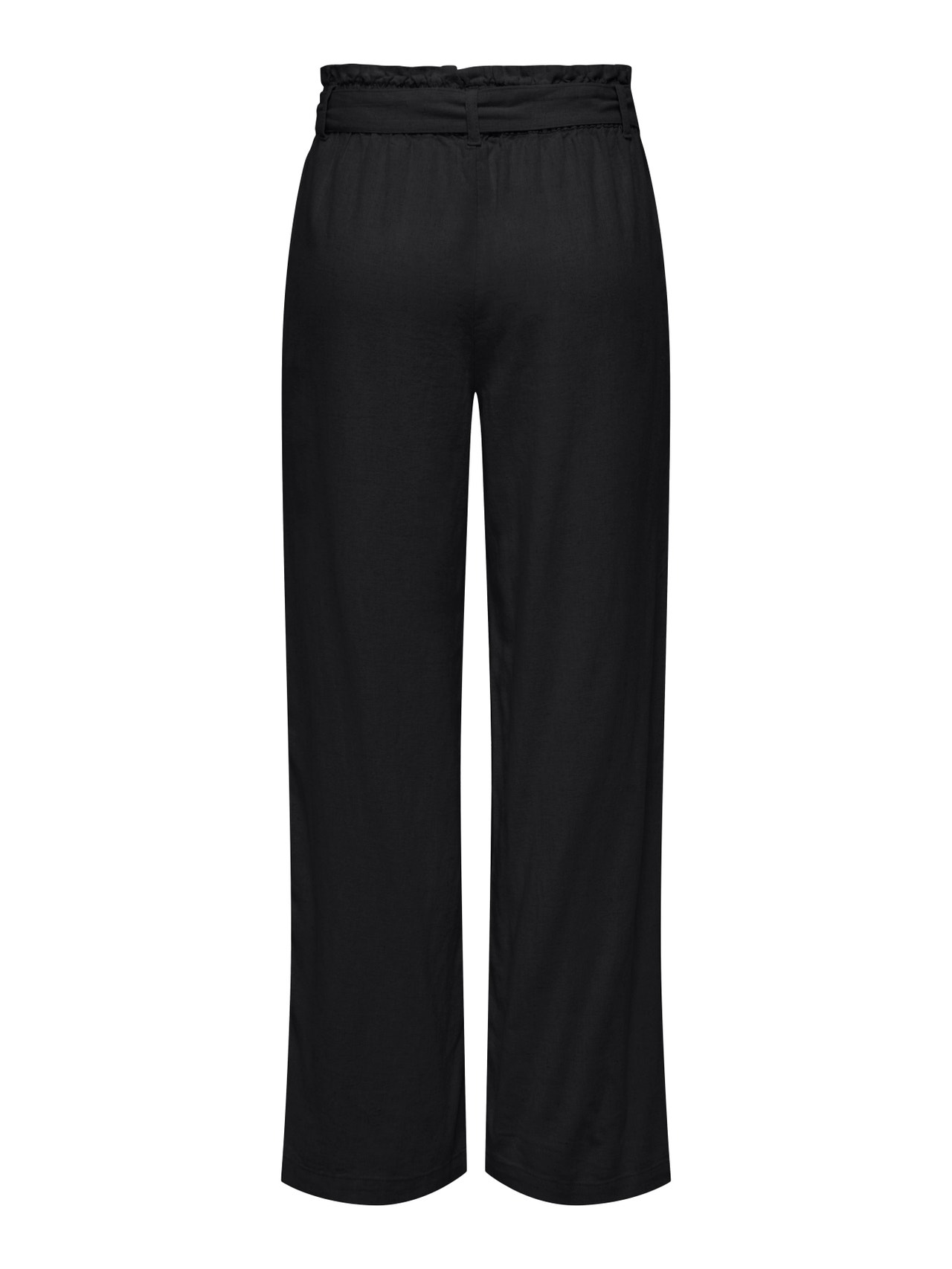 ONLY Linen belt Trousers -Black - 15254626