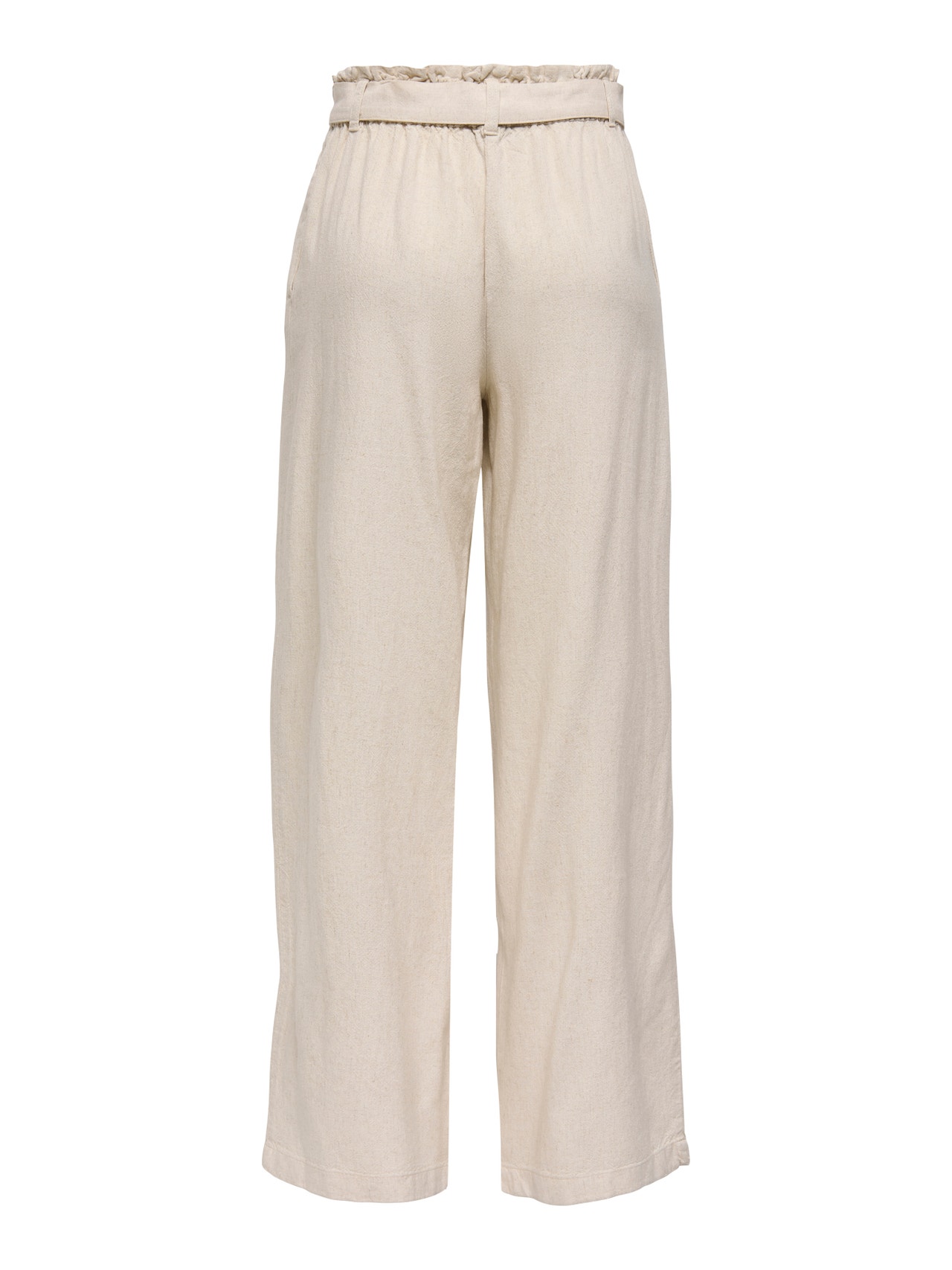 ONLY Ruumikas lõige Keskmine vöökoht Püksid -Oatmeal - 15254626