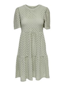 ONLY En broderie anglaise Robe à manches courtes -Desert Sage - 15254680