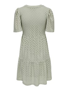 ONLY En broderie anglaise Robe à manches courtes -Desert Sage - 15254680