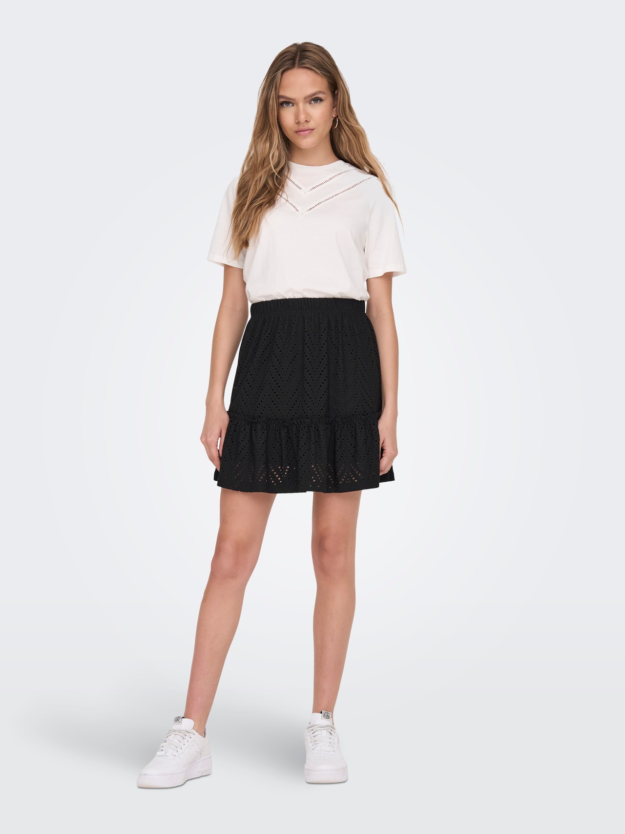 ONLY Frill Skirt -Black - 15254681