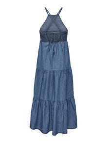 ONLY Robe courte Relaxed Fit Col rond -Medium Blue Denim - 15254685