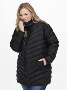 ONLY Curvy quilted coat -Black - 15254699