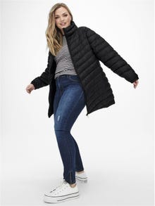 ONLY Curvy quilted coat -Black - 15254699