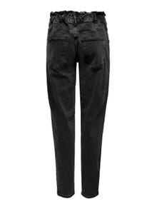 ONLY Tall ONLInc Lu Carrot high-waist jeans -Black Denim - 15254799