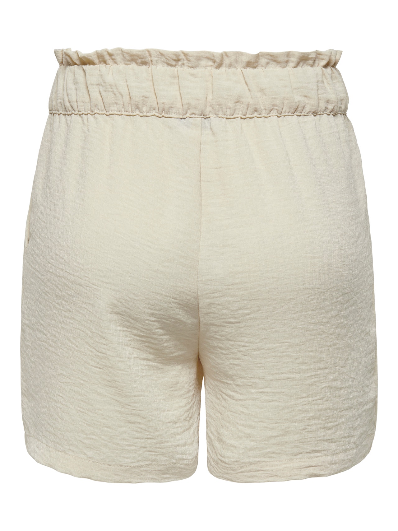 ONLY Normal geschnitten Hohe Taille Shorts -Sandshell - 15254848