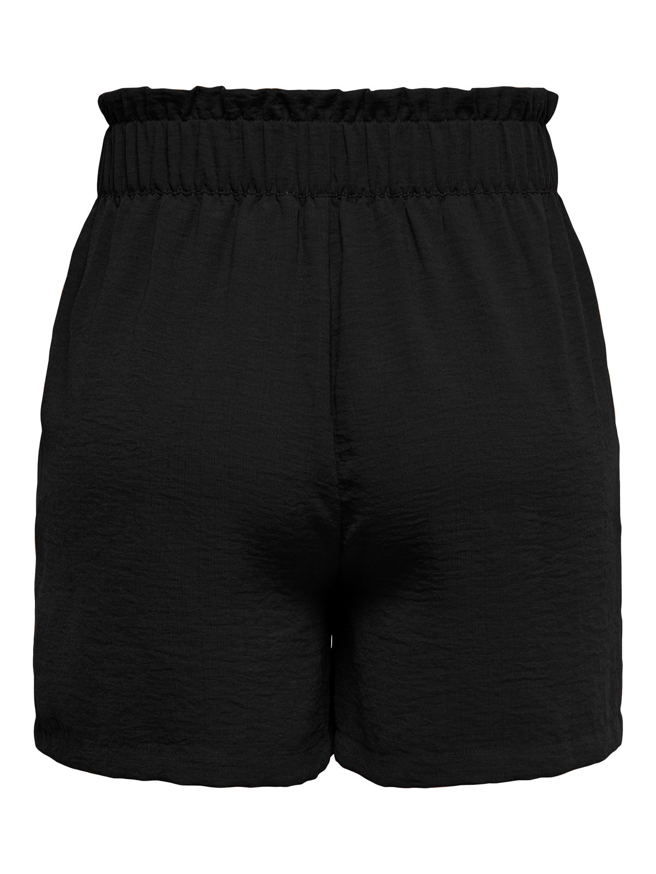 ONLY Highwaisted paperbag Shorts -Black - 15254848