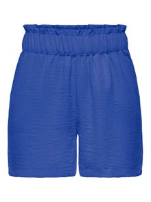 ONLY Highwaisted paperbag Shorts -Dazzling Blue - 15254848