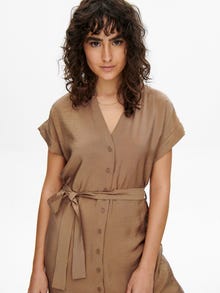 ONLY Short sleeved Dress -Toasted Coconut - 15254852