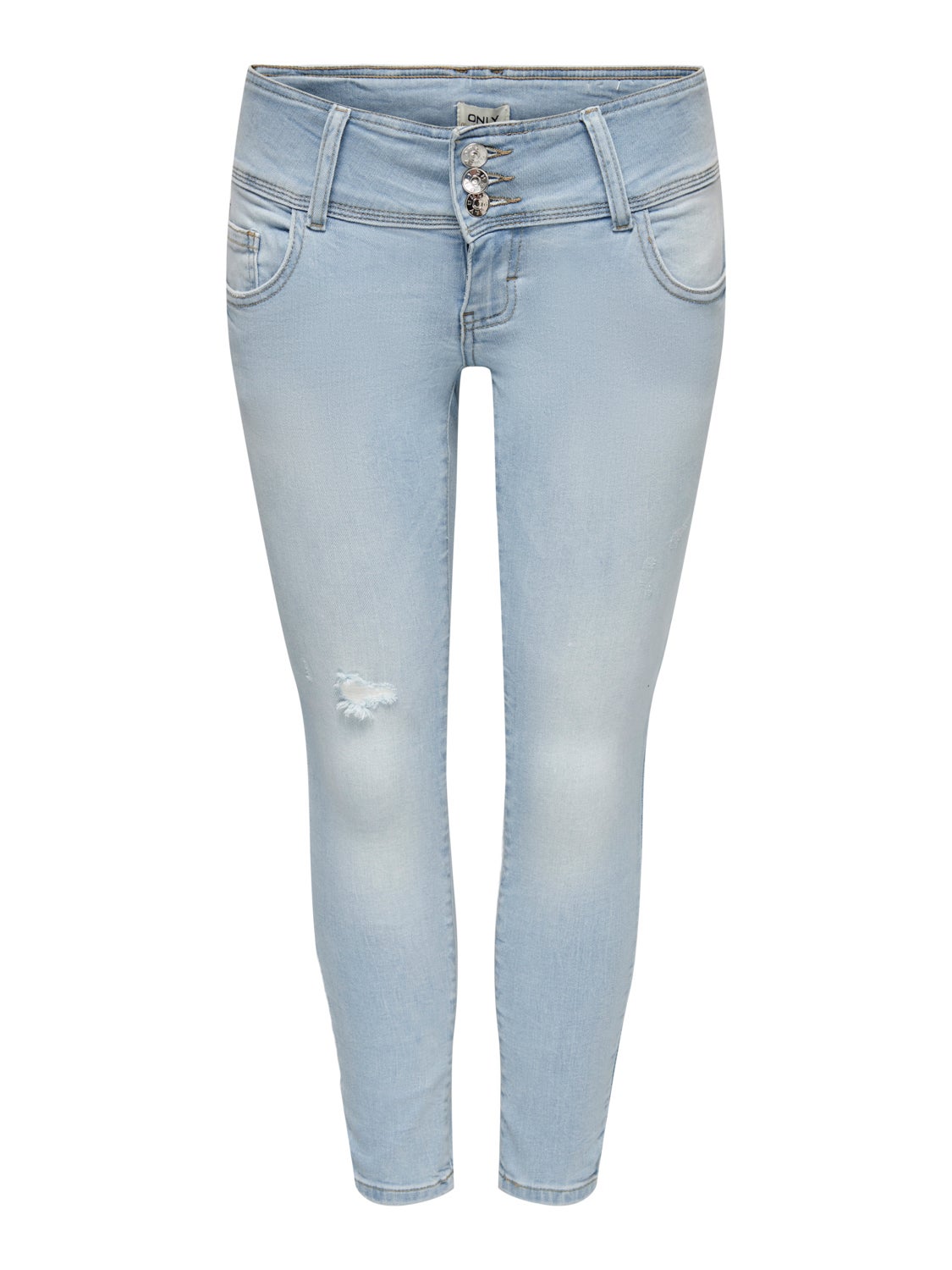 Mode Jeans Jeans taille basse Confortif Denim Jeans taille basse bleu mouchet\u00e9 style d\u00e9contract\u00e9 