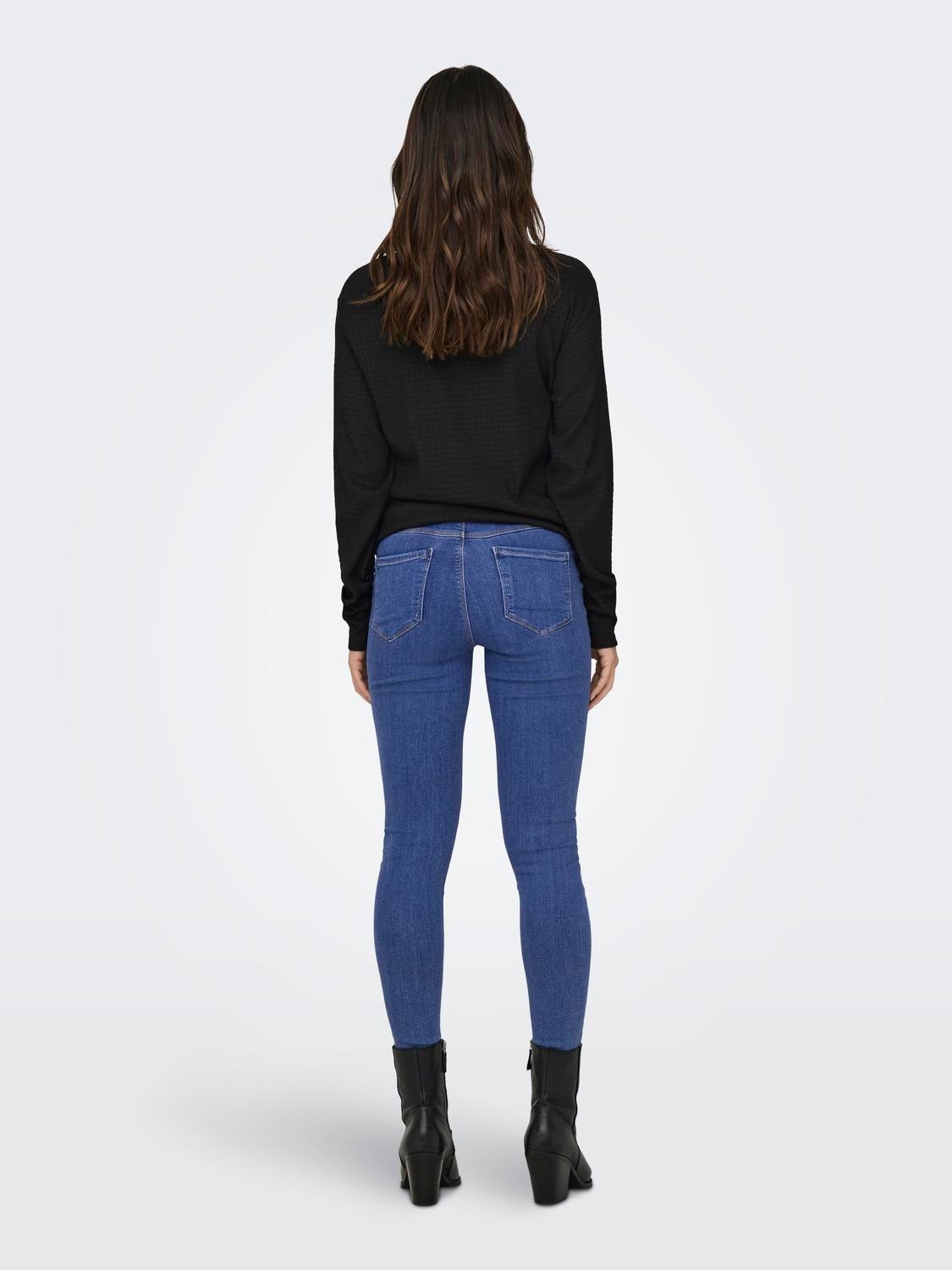 ONLY Skinny Fit Mid waist Jeans -Medium Blue Denim - 15255004