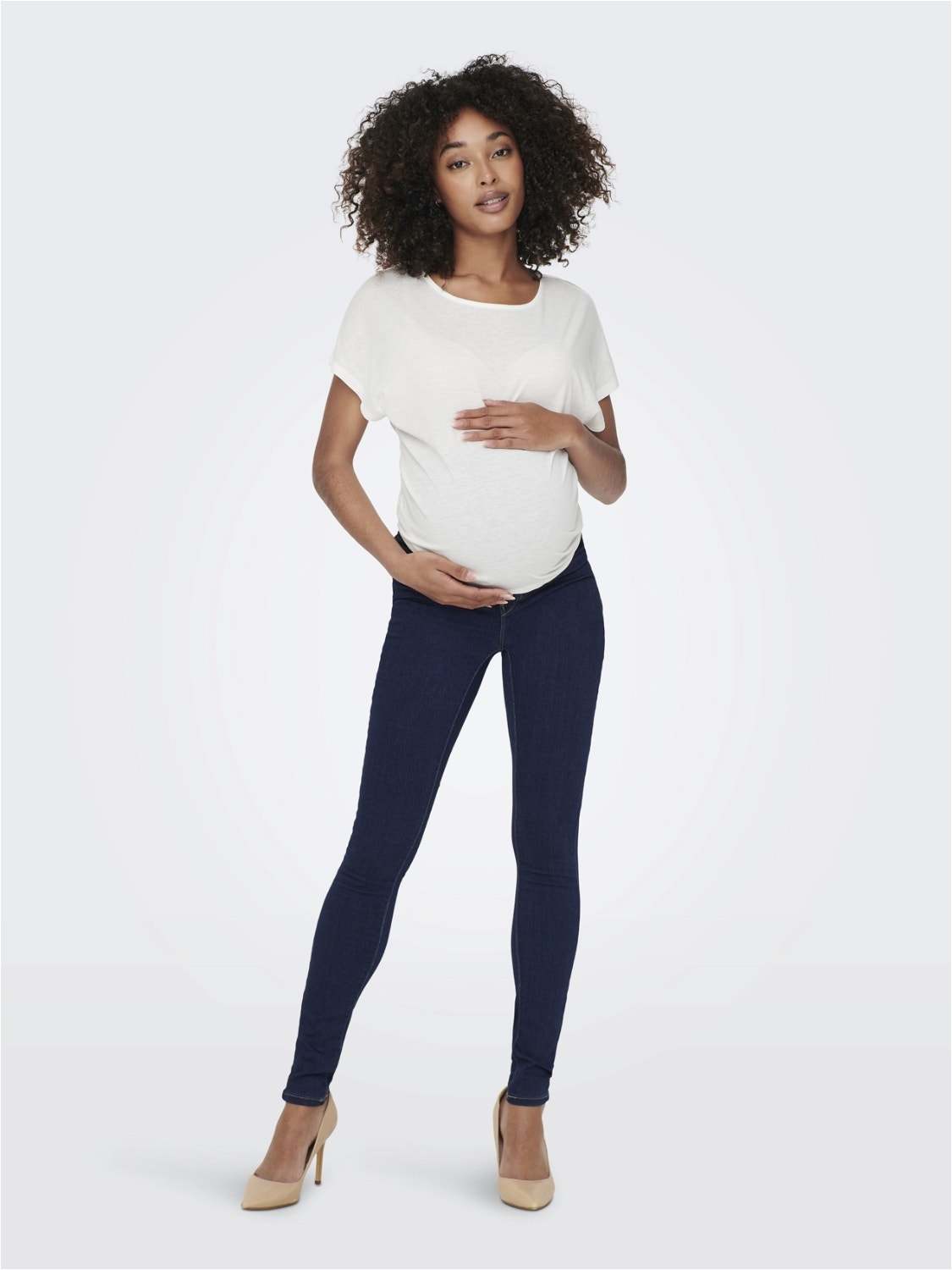 ONLY Jeans Skinny Fit Taille moyenne -Dark Blue Denim - 15255012