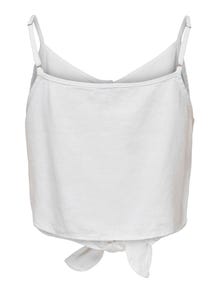 ONLY Knoopdetail linnenmix Top -Bright White - 15255161