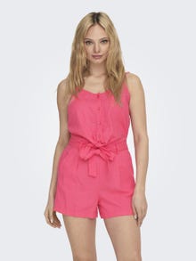 ONLY Knoopdetail linnenmix Top -Camellia Rose - 15255161