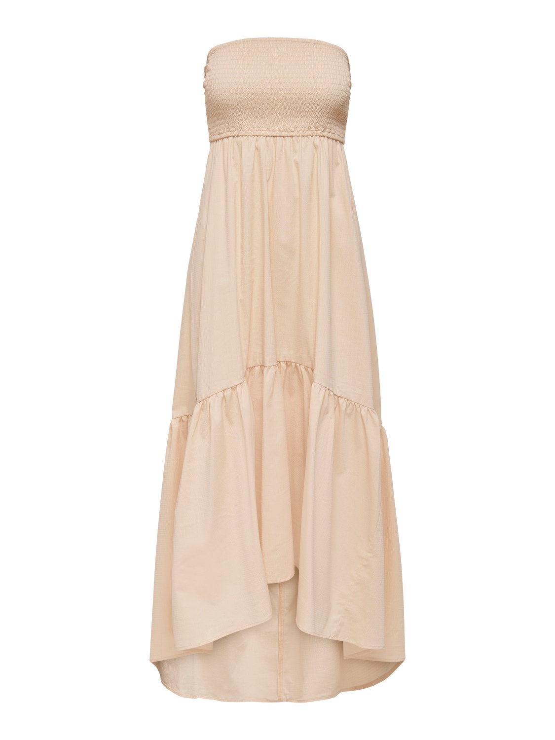 ONLY Mouwloze smok Maxi jurk -Novelle Peach - 15255170