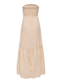 ONLY Regular Fit Strapless Long dress -Novelle Peach - 15255170