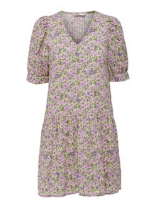 ONLY 2/4 sleeved peplum Dress -Peyote - 15255190