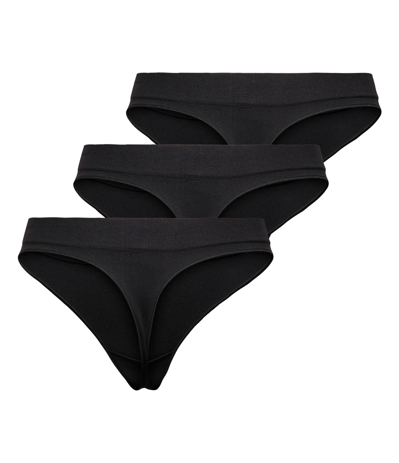 3 Pack seamfree thong panties black, grey, white - WOMEN's Panties