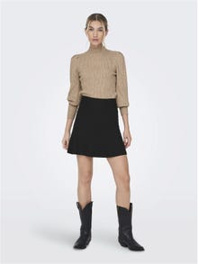 ONLY mini knitted skirt -Black - 15255211