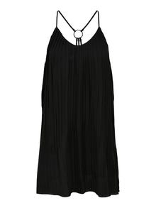 ONLY Mini Plisse strap Dress -Black - 15255215