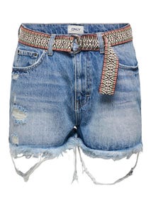 ONLY ONLRobyn - À taille très haute Shorts en jean -Medium Blue Denim - 15255539
